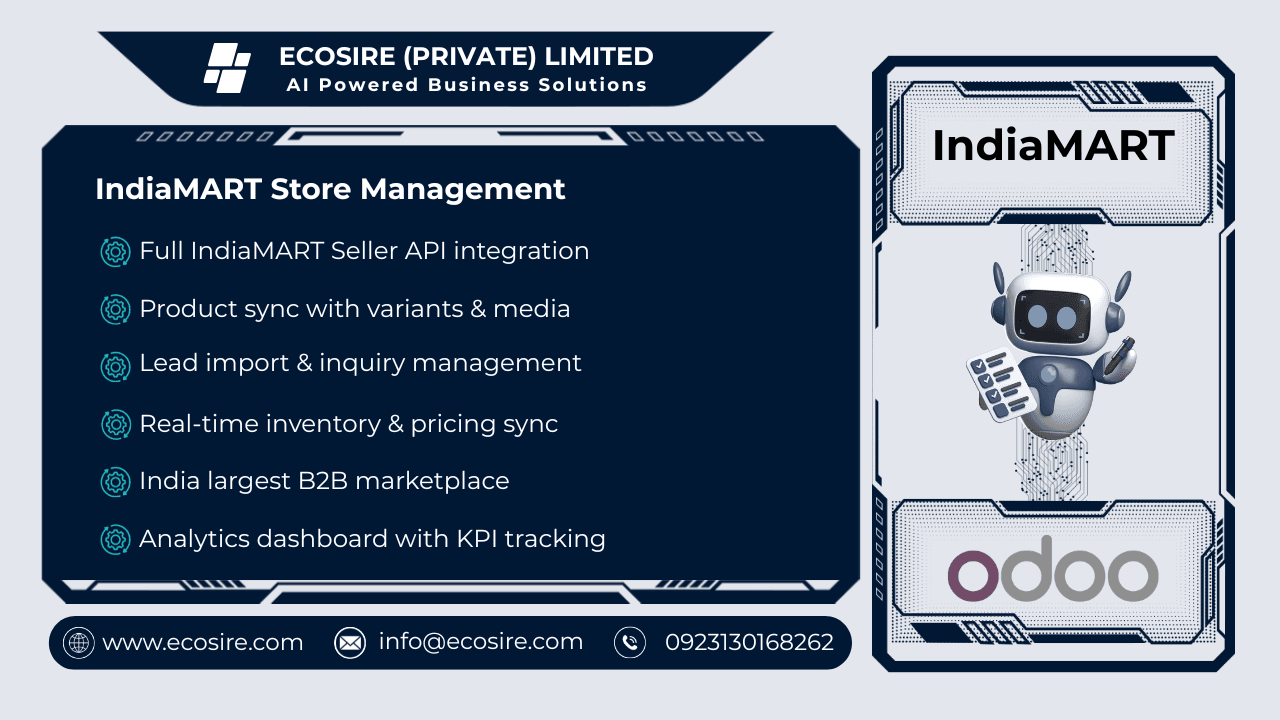 IndiaMART Store Management — Comprehensive IndiaMART Store Management for Odoo 19/18/17 — Image 1 of 1