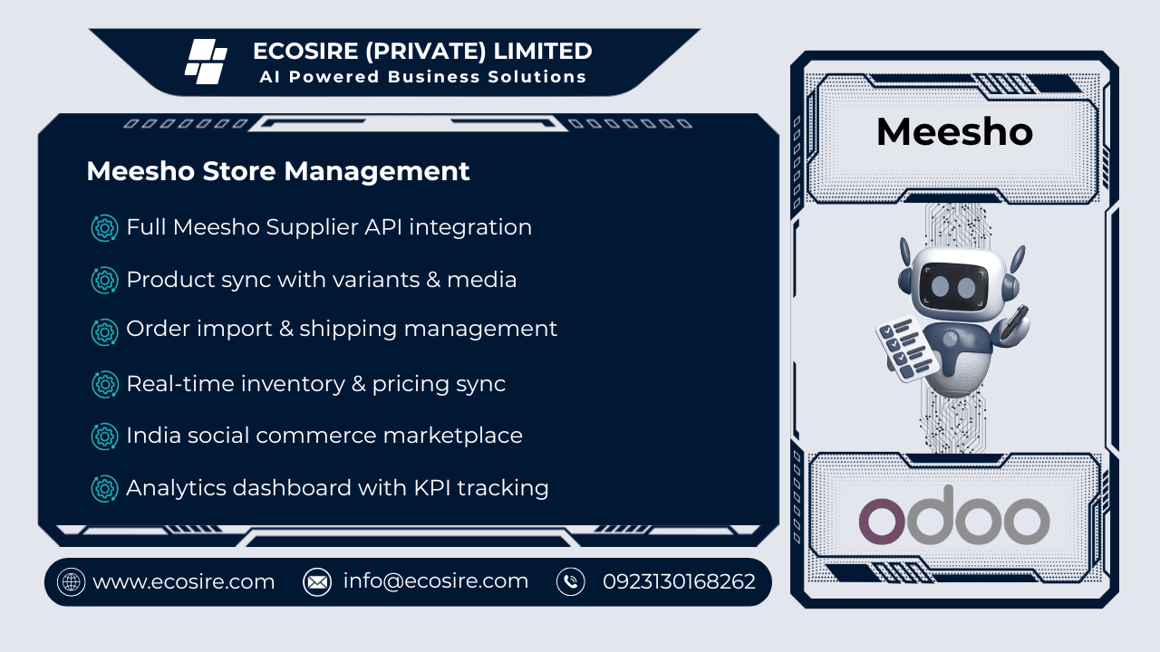 Meesho Store Management — Comprehensive Meesho Store Management for Odoo 19/18/17 — Image 1 of 1