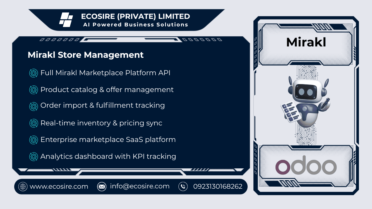 Mirakl Store Management — Comprehensive Mirakl Store Management for Odoo 19/18/17 — Image 1 of 1