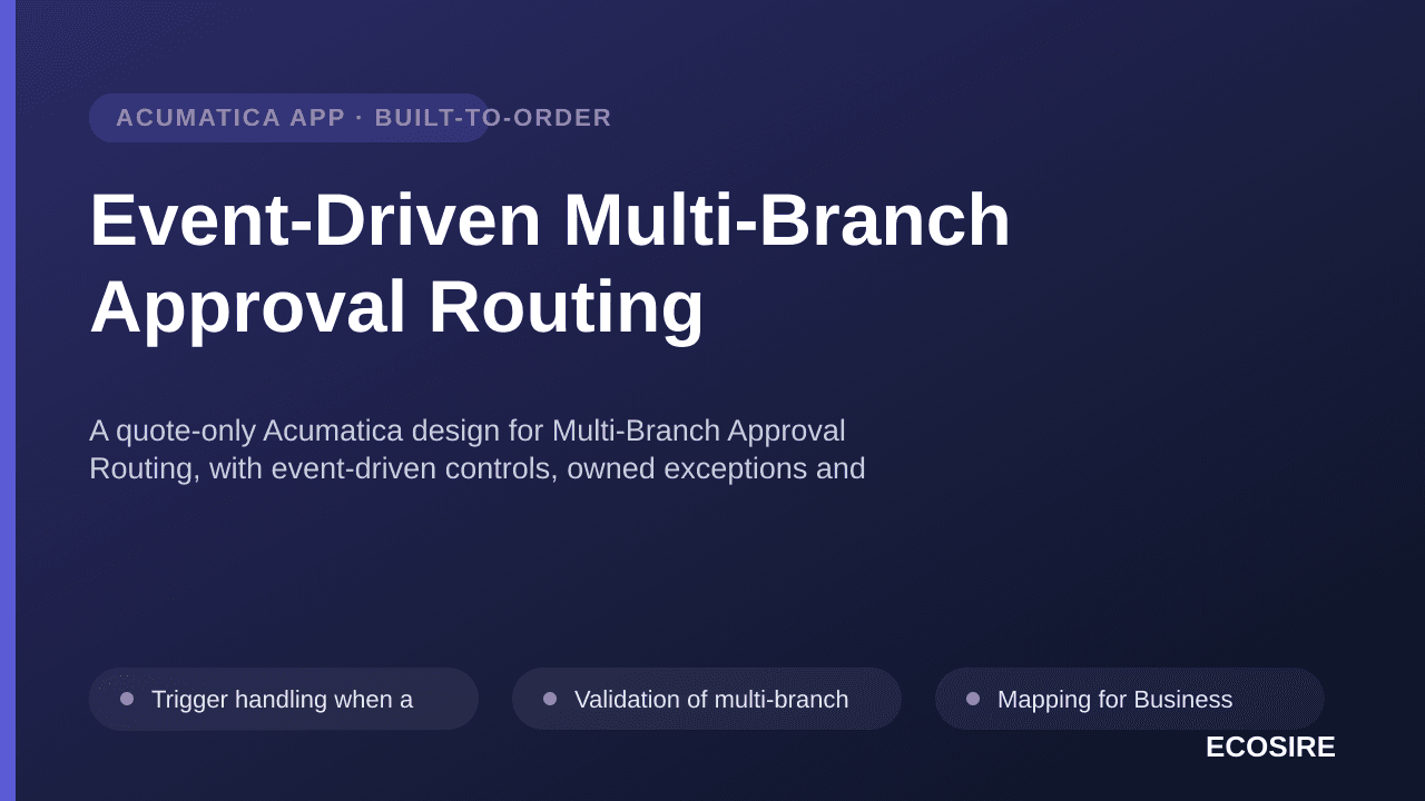 Event-Driven Multi-Branch Approval Routing