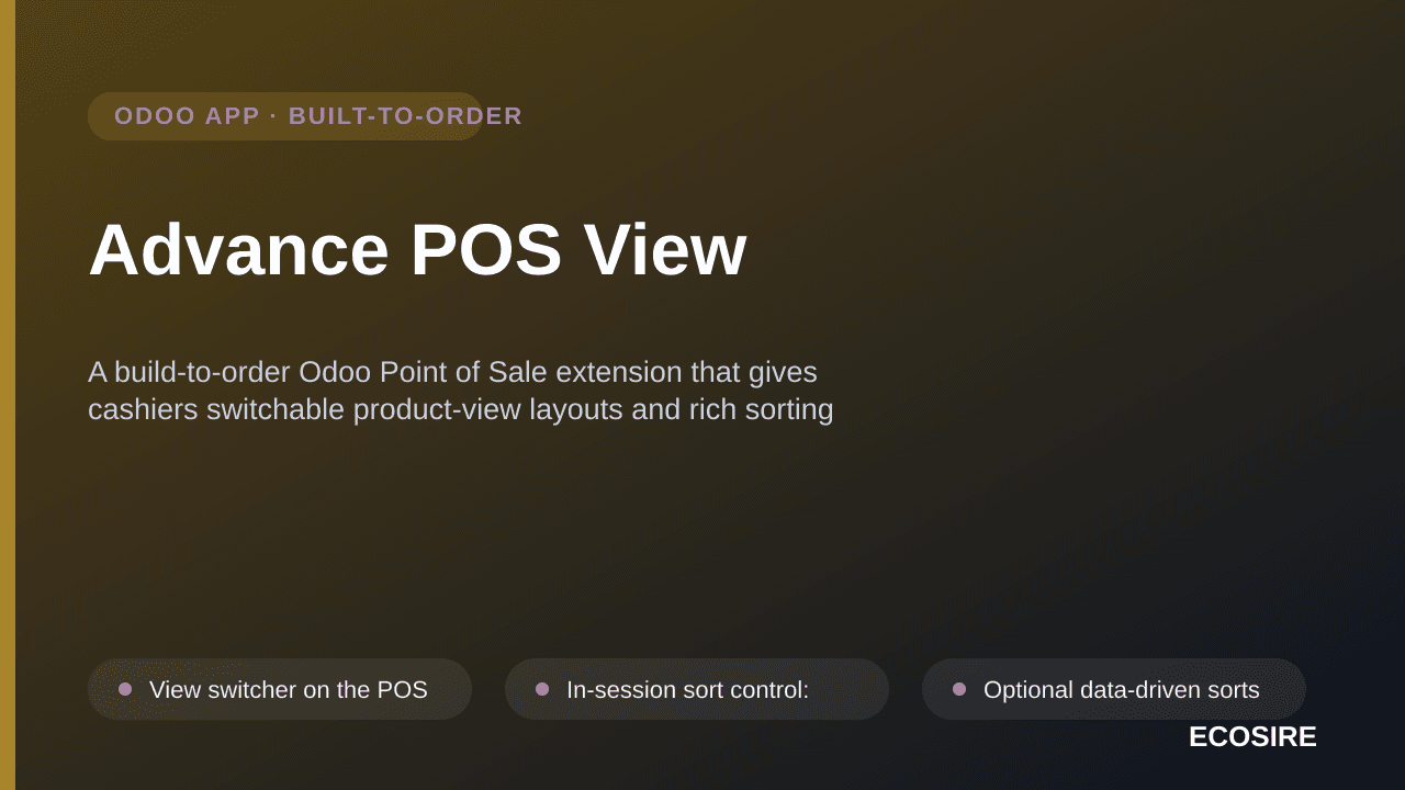 Advance POS View