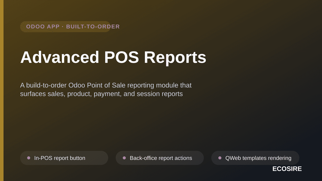 Advanced POS Reports