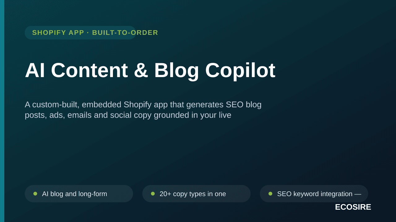 AI Content & Blog Copilot