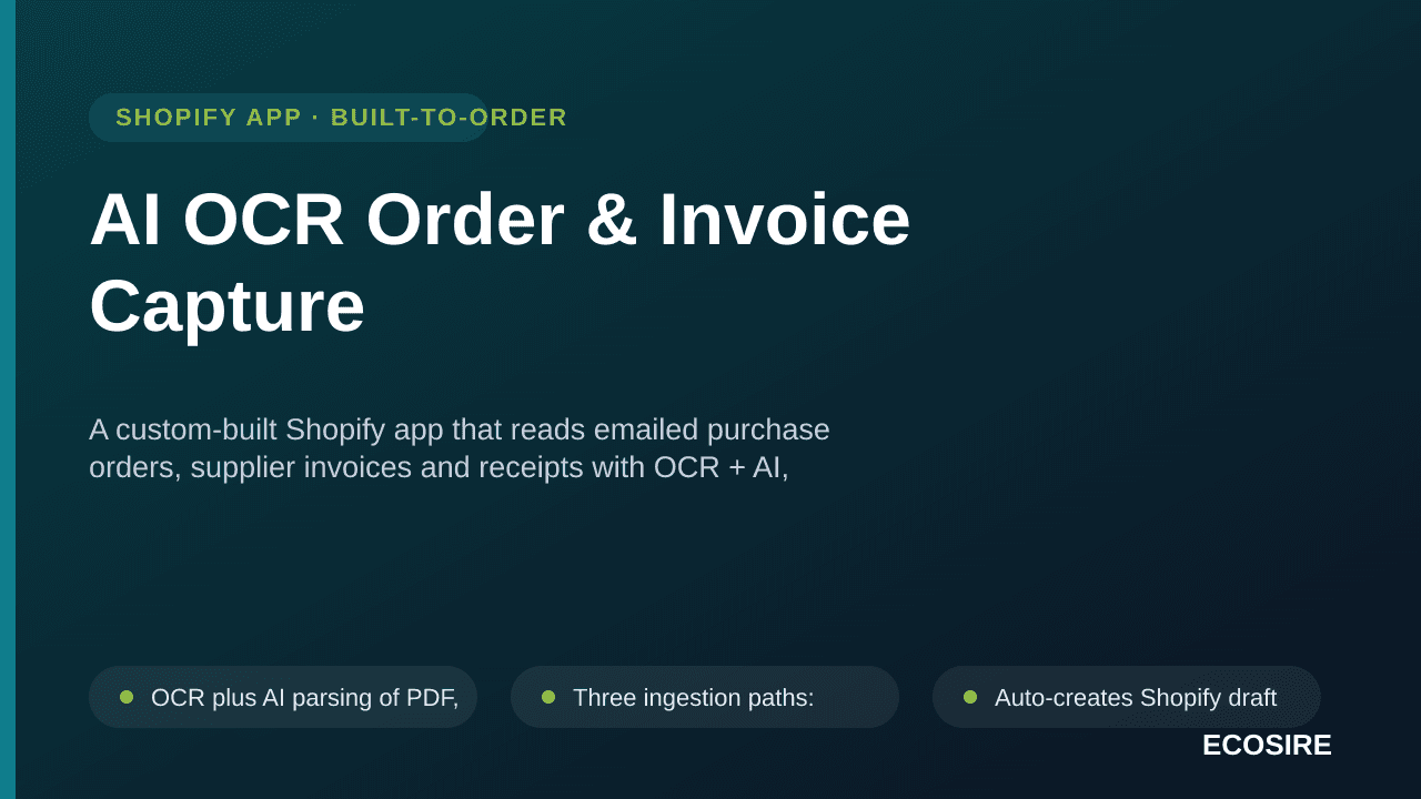 AI OCR Order & Invoice Capture