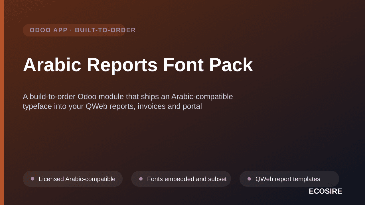 Arabic Reports Font Pack