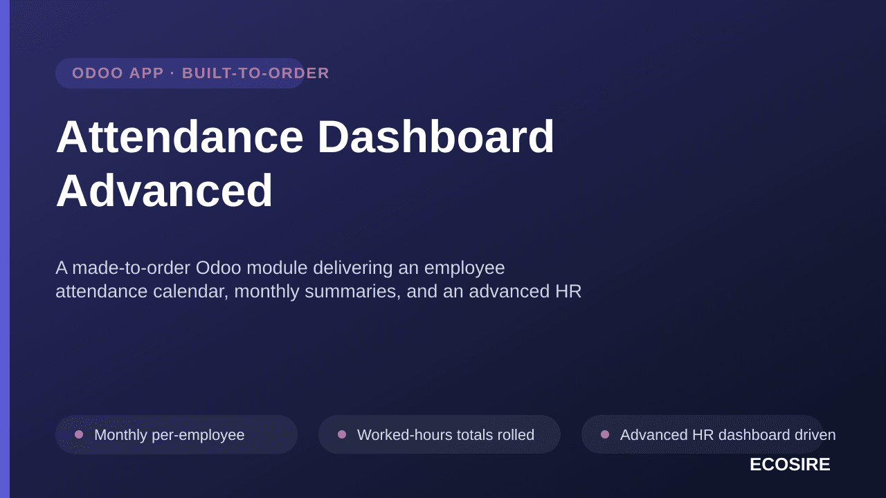 Attendance Dashboard Advanced