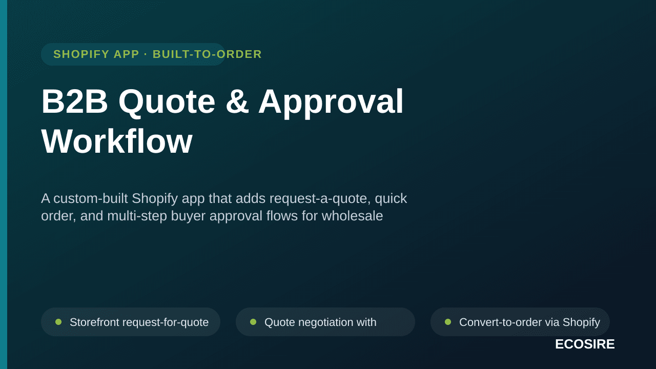 B2B Quote & Approval Workflow
