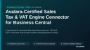 Avalara-Certified Sales Tax & VAT Engine Connector for Business Central thumbnail 1