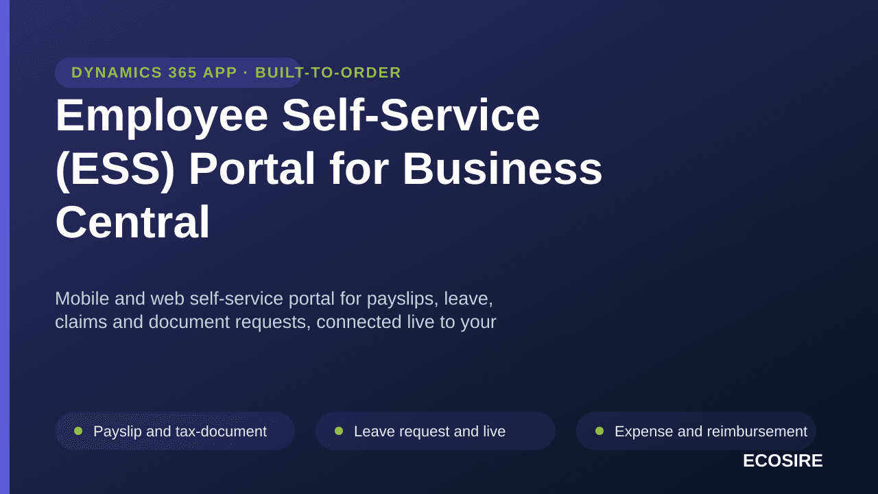 Employee Self-Service (ESS) Portal for Business Central