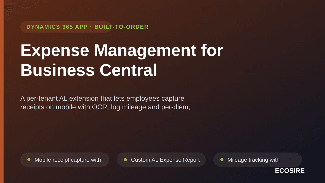 Expense Management for Business Central