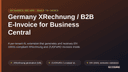 Germany XRechnung / B2B E-Invoice for Business Central thumbnail 1