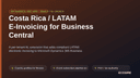 Costa Rica / LATAM E-Invoicing for Business Central thumbnail 1