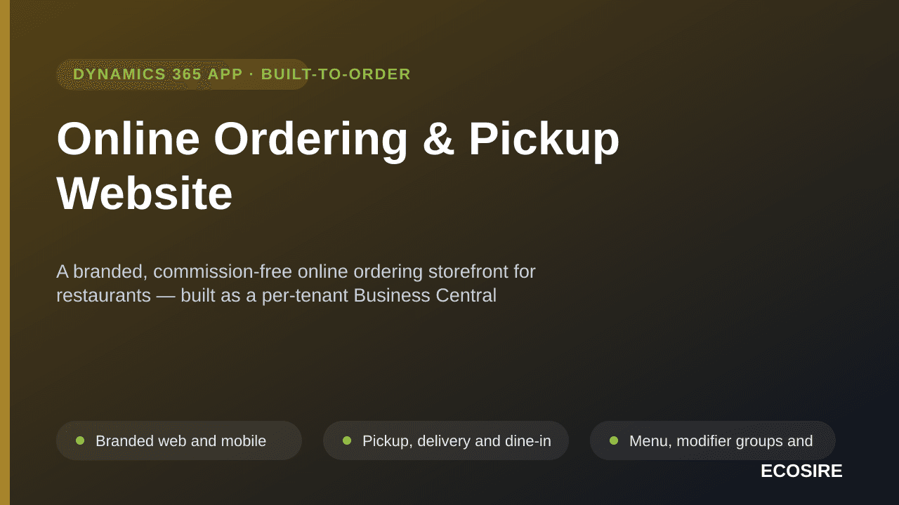 Online Ordering & Pickup Website — A branded, commission-free online ordering storefront for restaurants — built as a per-ten — Image 1 of 3