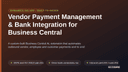 Vendor Payment Management & Bank Integration for Business Central thumbnail 1