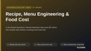 Recipe, Menu Engineering & Food Cost thumbnail 1