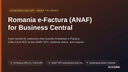 Romania e-Factura (ANAF) for Business Central thumbnail 1