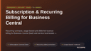 Subscription & Recurring Billing for Business Central thumbnail 1