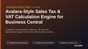 Avalara-Style Sales Tax & VAT Calculation Engine for Business Central thumbnail 1