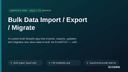 Bulk Data Import / Export / Migrate thumbnail 1