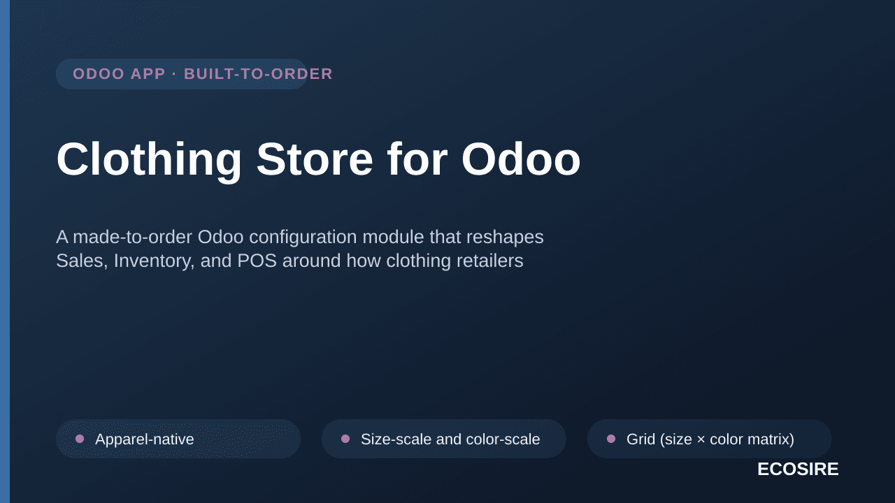 Clothing Store for Odoo