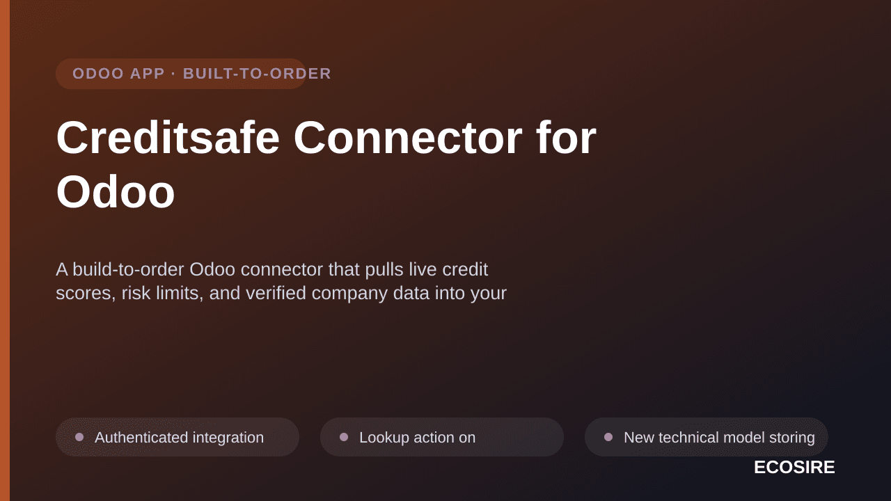 Creditsafe Connector for Odoo