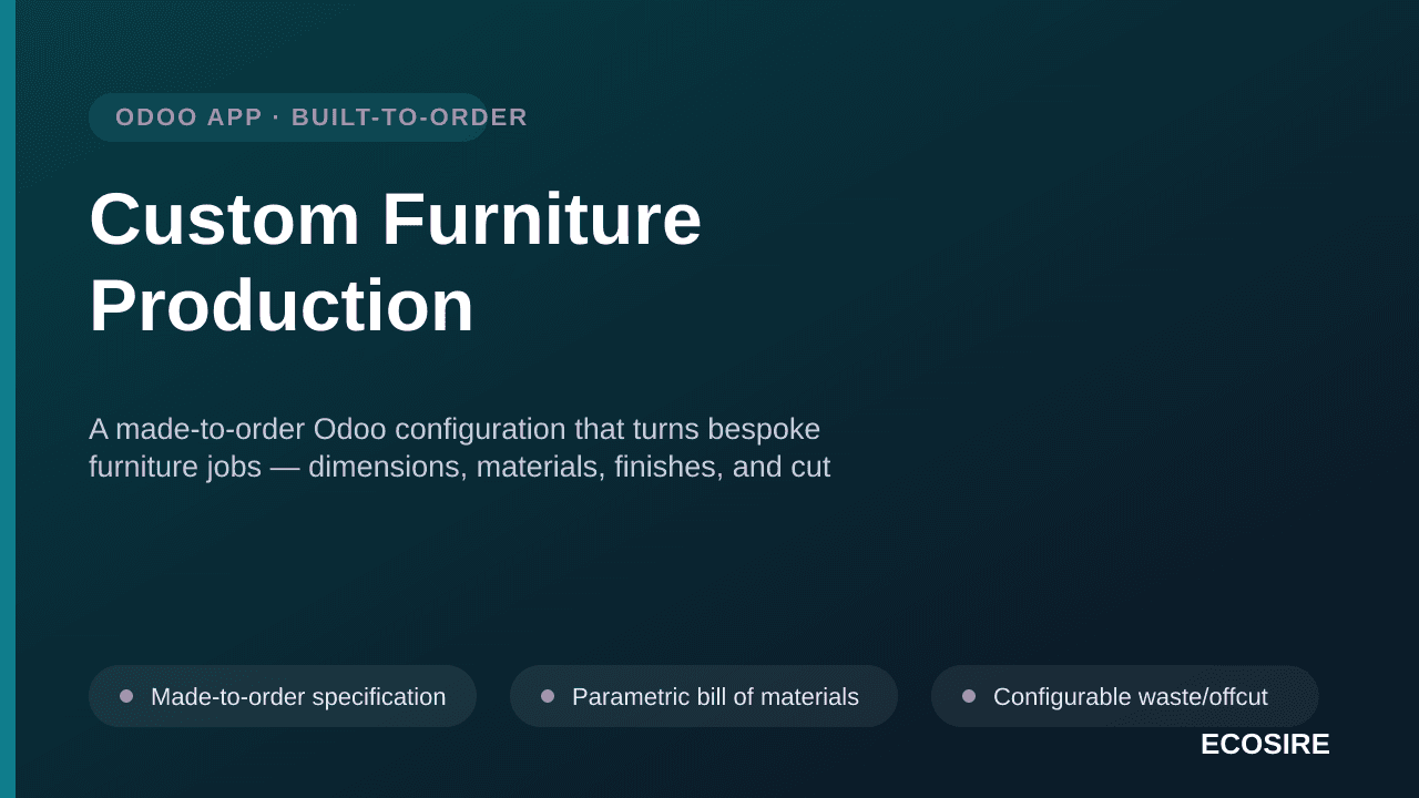 Custom Furniture Production