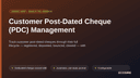 Customer Post-Dated Cheque (PDC) Management thumbnail 1