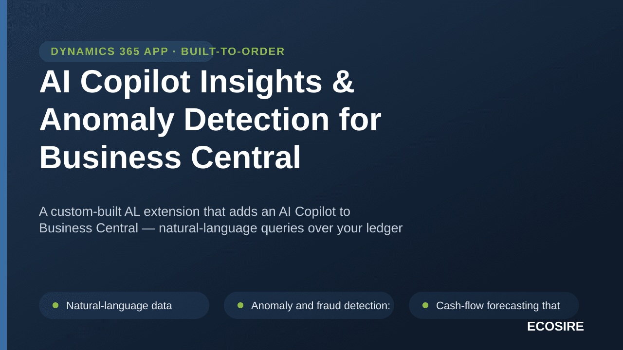 AI Copilot Insights & Anomaly Detection for Business Central