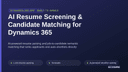 AI Resume Screening & Candidate Matching for Dynamics 365 thumbnail 1
