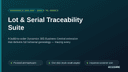 Lot & Serial Traceability Suite thumbnail 1