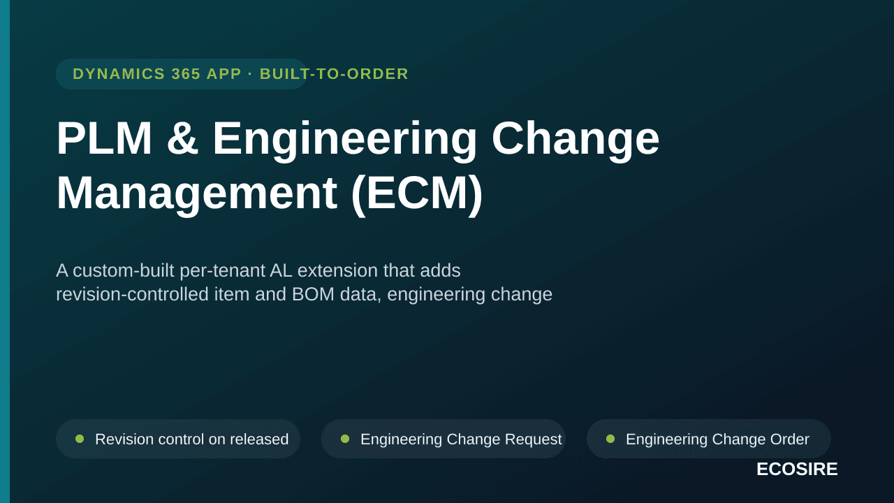 PLM & Engineering Change Management (ECM)