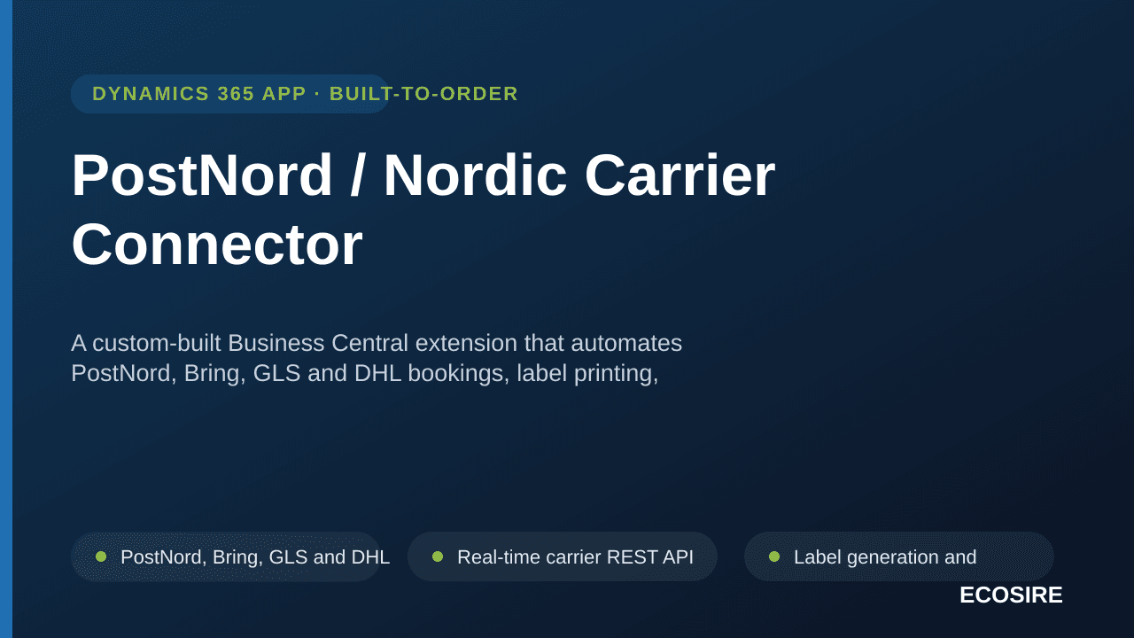 PostNord / Nordic Carrier Connector