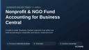 Nonprofit & NGO Fund Accounting for Business Central thumbnail 1