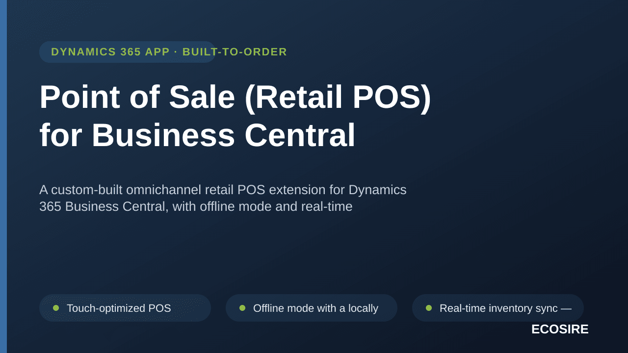Point of Sale (Retail POS) for Business Central
