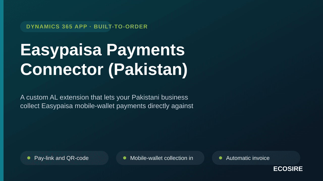 Easypaisa Payments Connector (Pakistan)