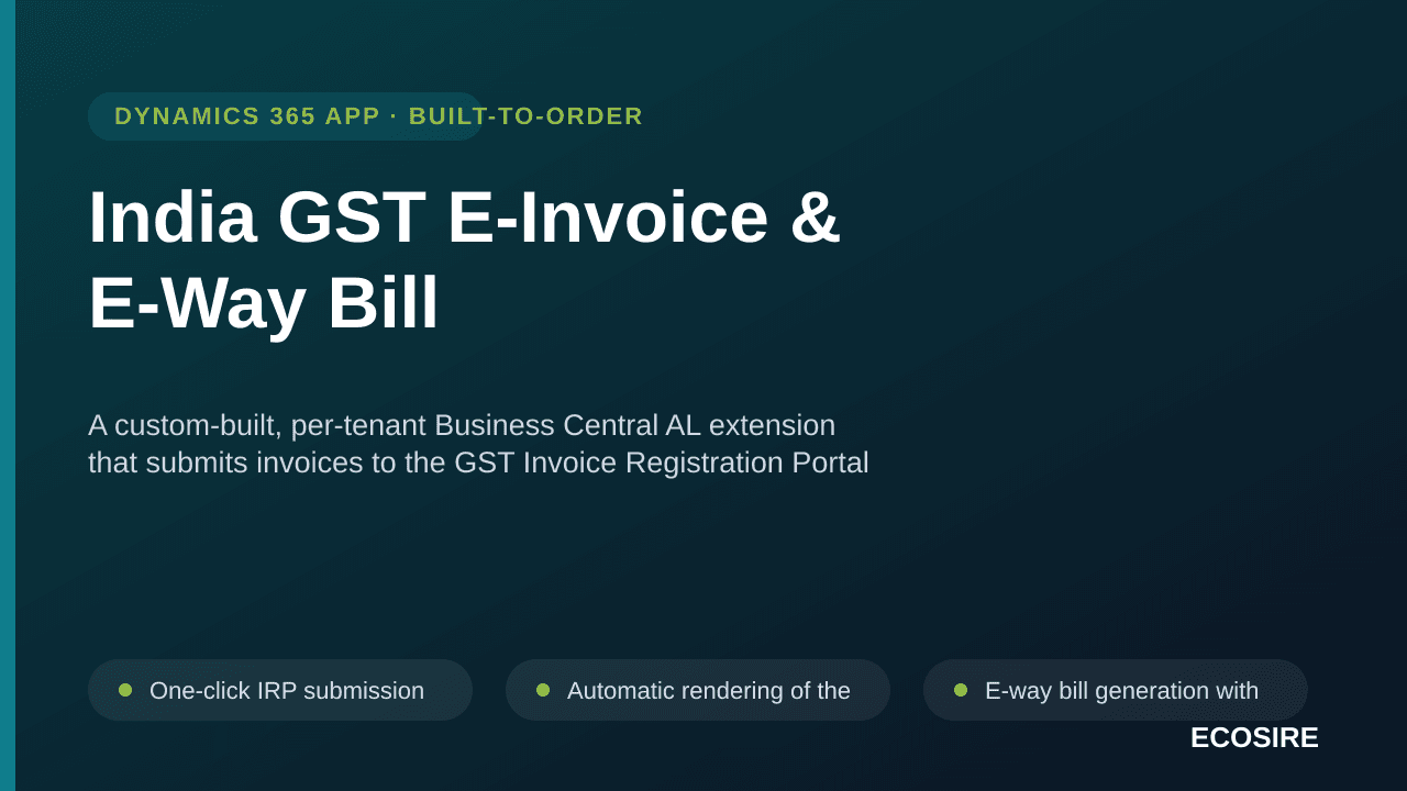 India GST E-Invoice & E-Way Bill