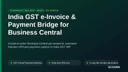 India GST e-Invoice & Payment Bridge for Business Central thumbnail 1