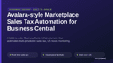 Avalara-style Marketplace Sales Tax Automation for Business Central thumbnail 1