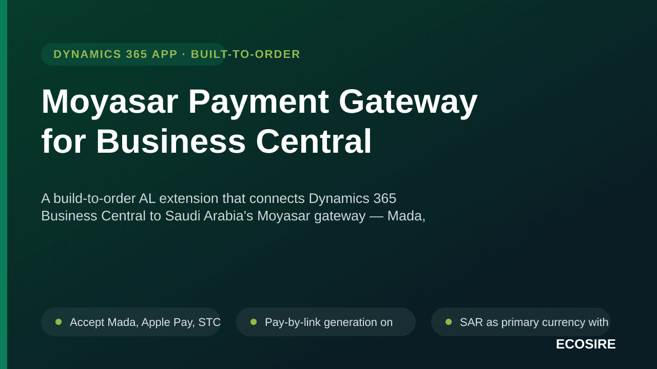 Moyasar Payment Gateway for Business Central