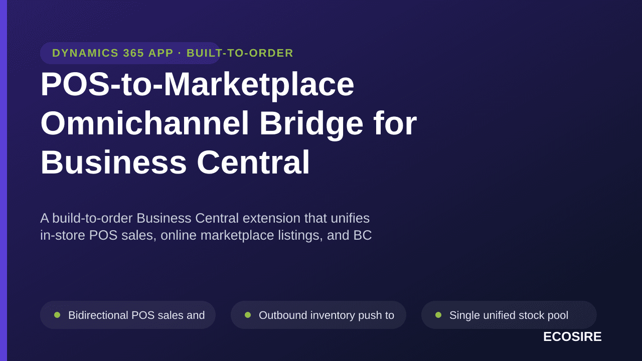 POS-to-Marketplace Omnichannel Bridge for Business Central