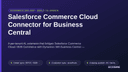 Salesforce Commerce Cloud Connector for Business Central thumbnail 1