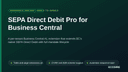 SEPA Direct Debit Pro for Business Central thumbnail 1