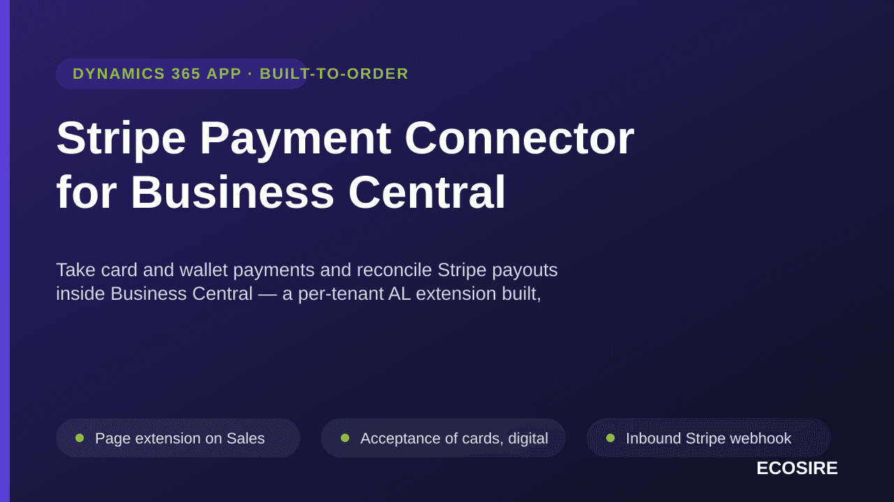 Stripe Payment Connector for Business Central