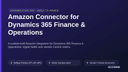 Amazon Connector for Dynamics 365 Finance & Operations thumbnail 1