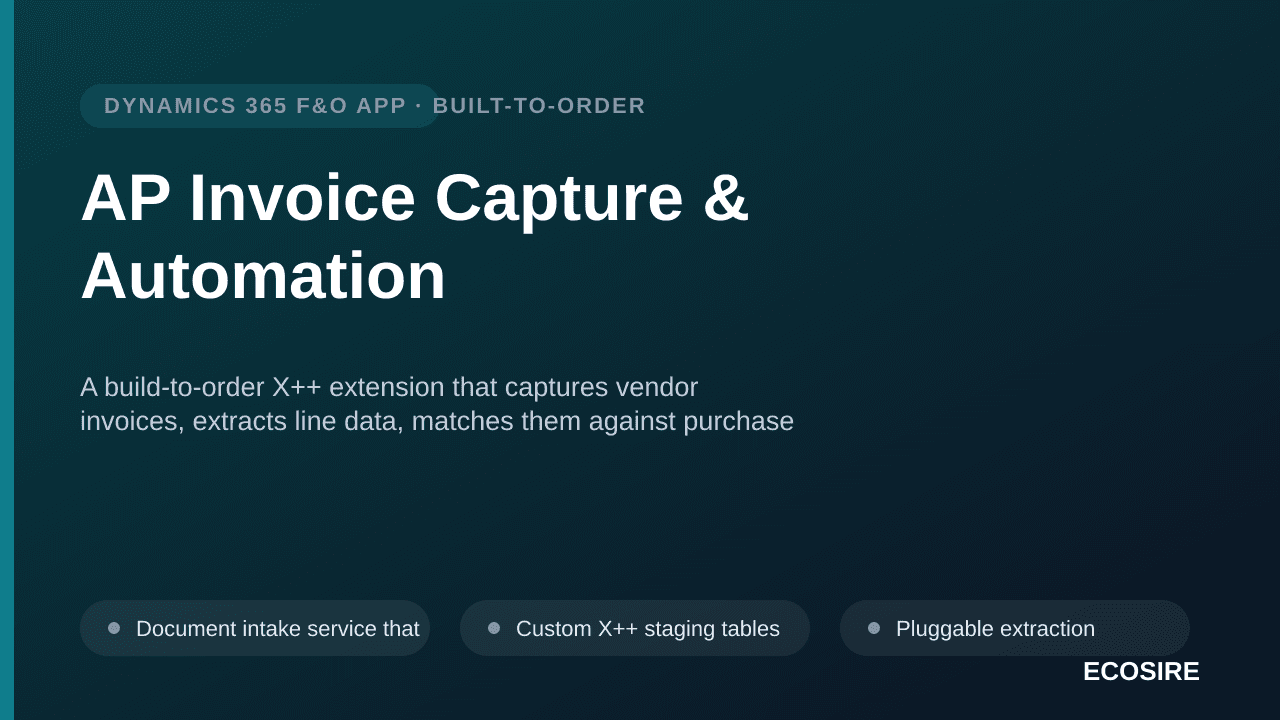 AP Invoice Capture & Automation