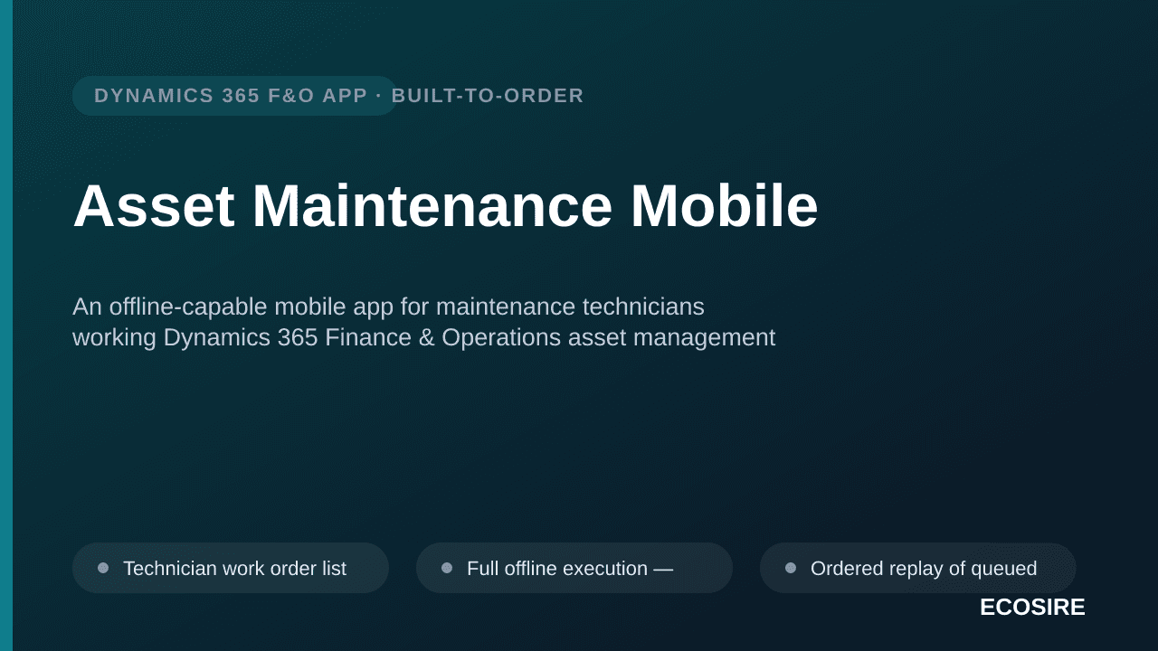 Asset Maintenance Mobile