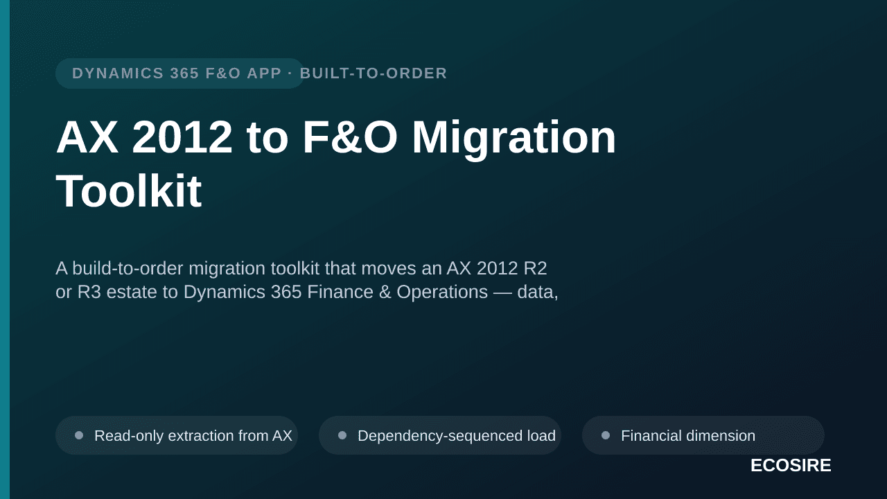 AX 2012 to F&O Migration Toolkit