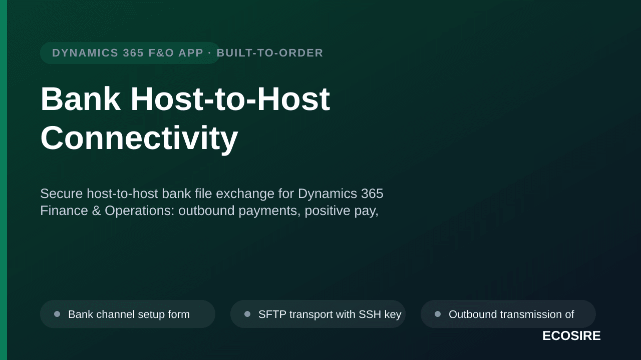 Bank Host-to-Host Connectivity