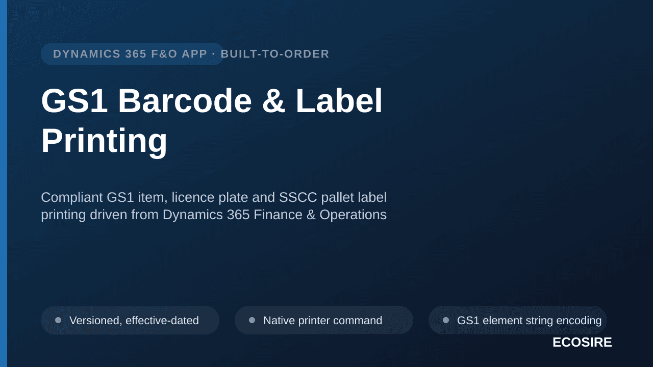 GS1 Barcode & Label Printing