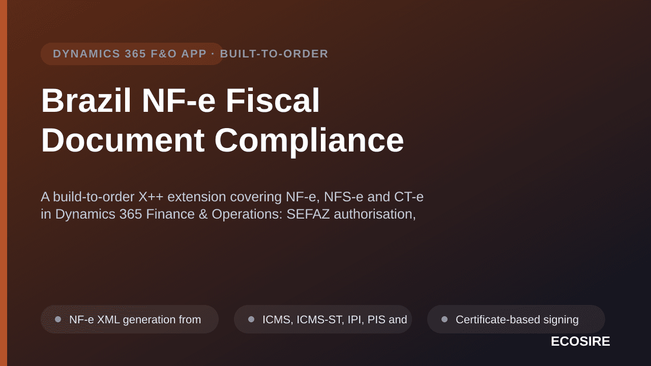 Brazil NF-e Fiscal Document Compliance